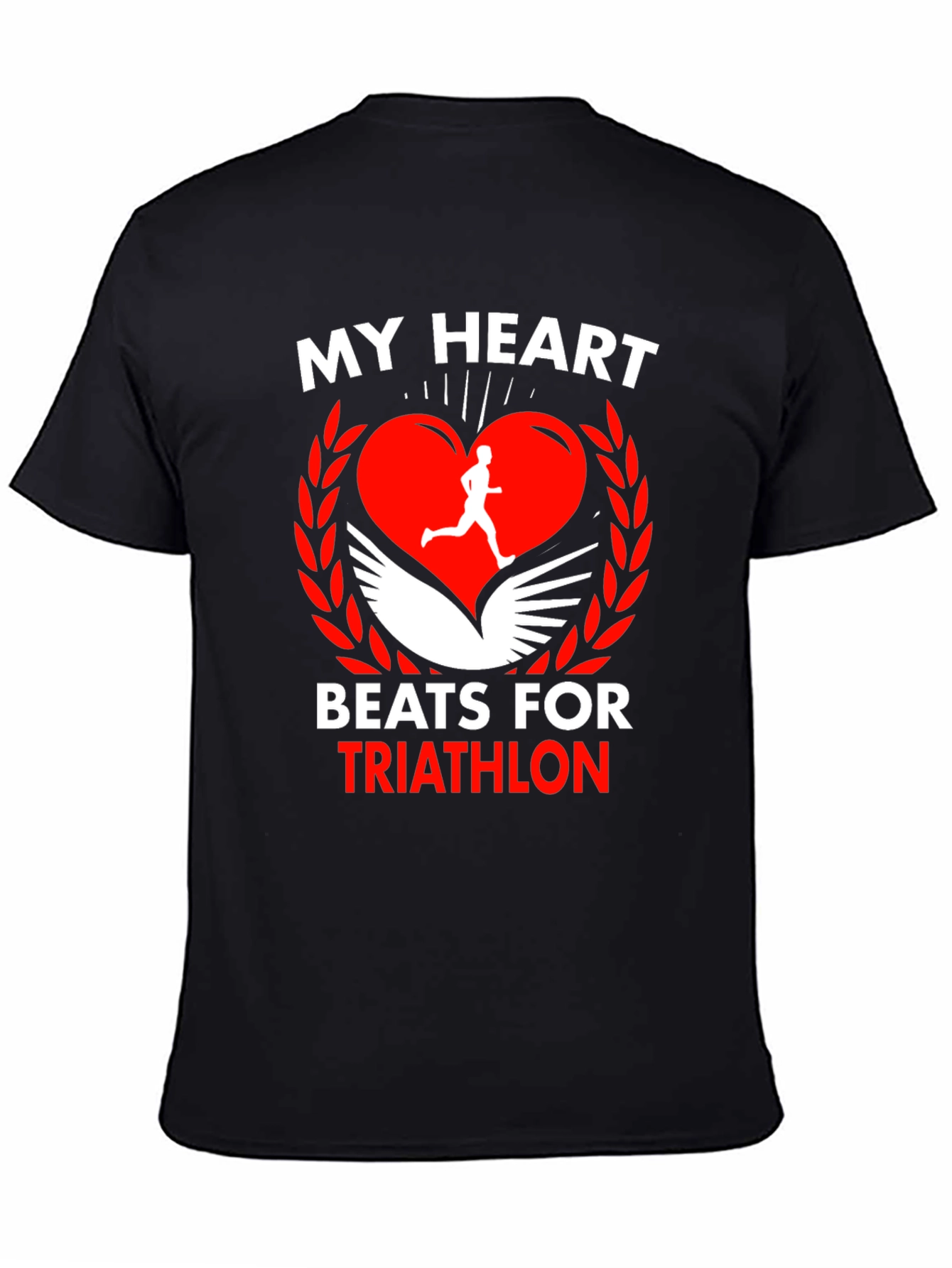 My Heart Beats for Triathlon Graphic T-Shirt