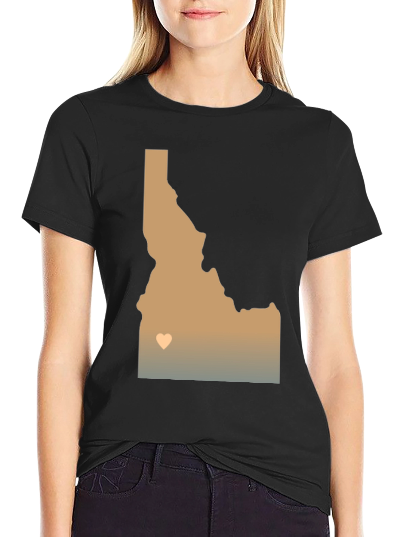 Idaho State Map Graphic Tee - Stylish & Comfortable