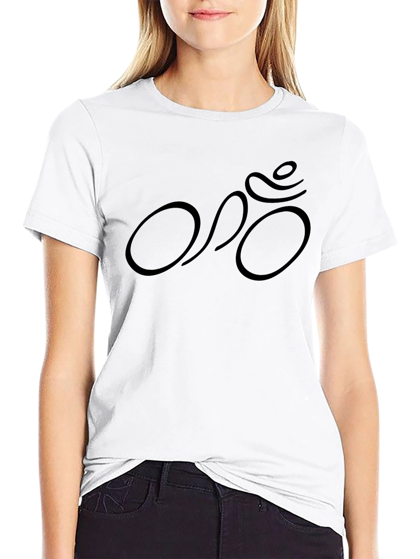 Cycling Silhouette Graphic Tee - Black