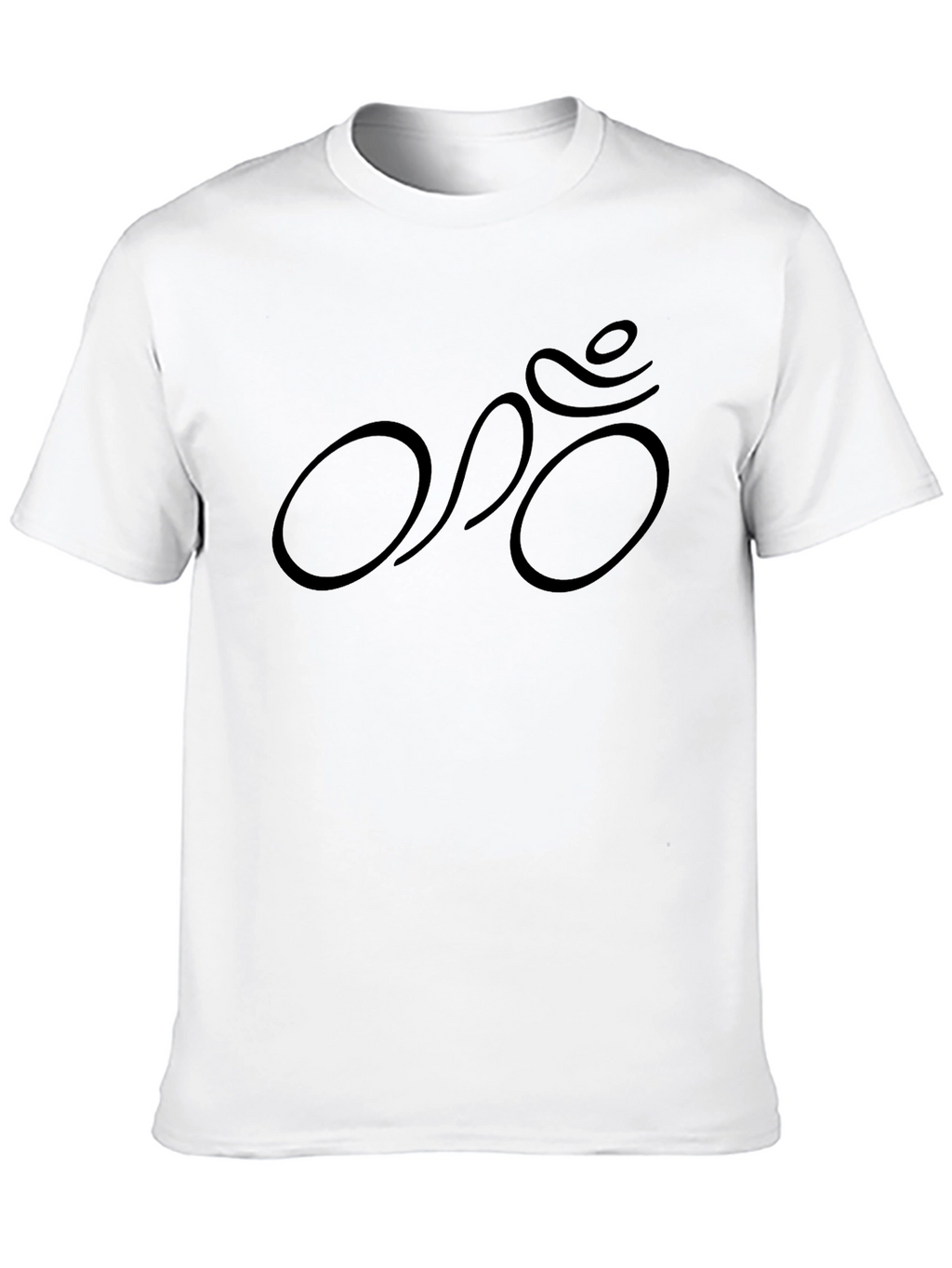 Cycling Silhouette Graphic Tee - Black
