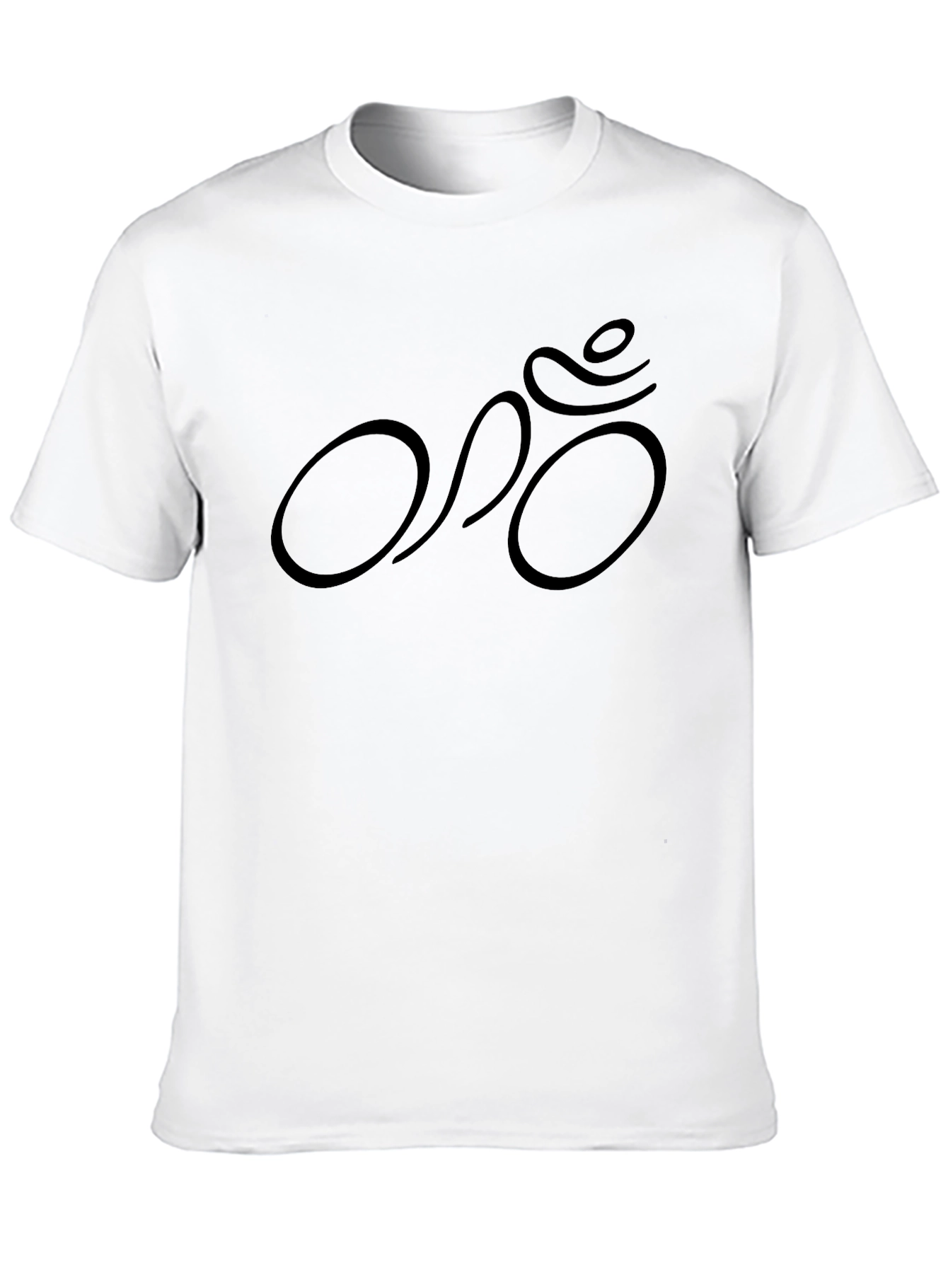 Cycling Silhouette Graphic Tee - Black