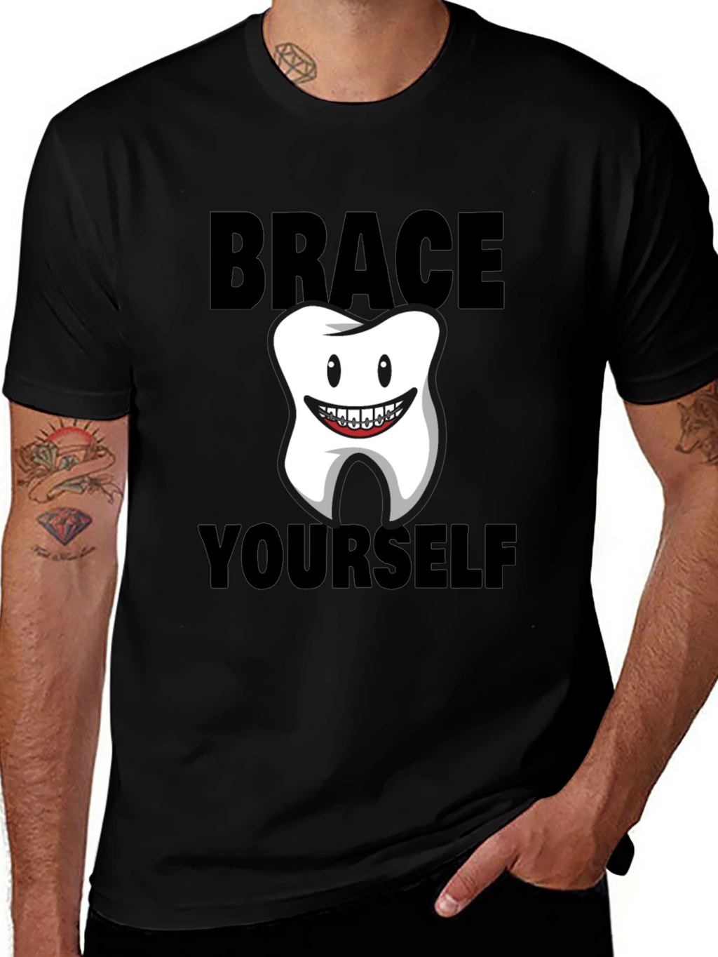 Brace Yourself Funny Tooth T-Shirt