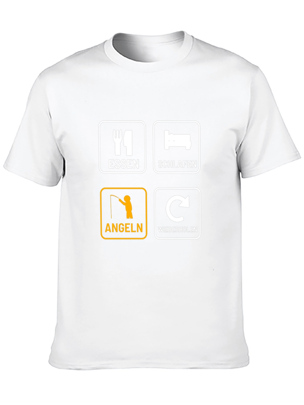 Eat Sleep Fish Repeat T-Shirt - Angeln Essen Schlafen