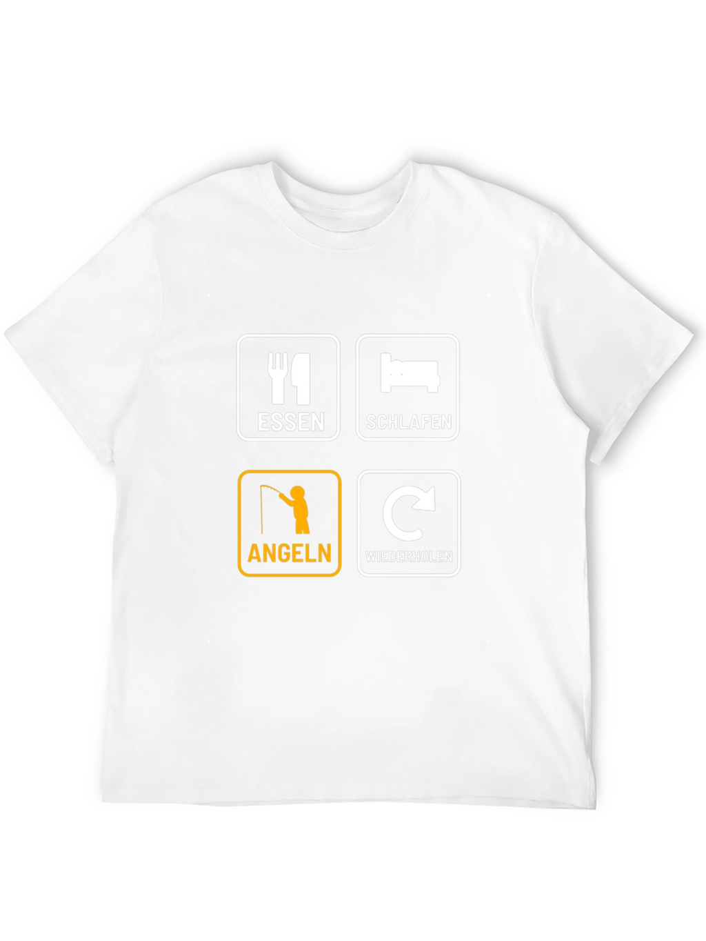 Eat Sleep Fish Repeat T-Shirt - Angeln Essen Schlafen