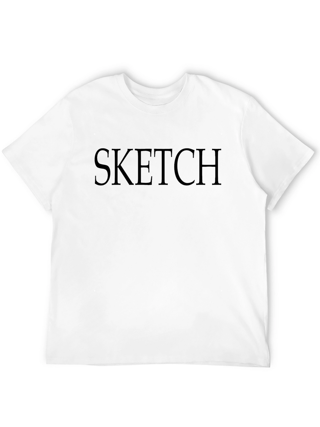Mens Sketch Black Crew Neck T-Shirt