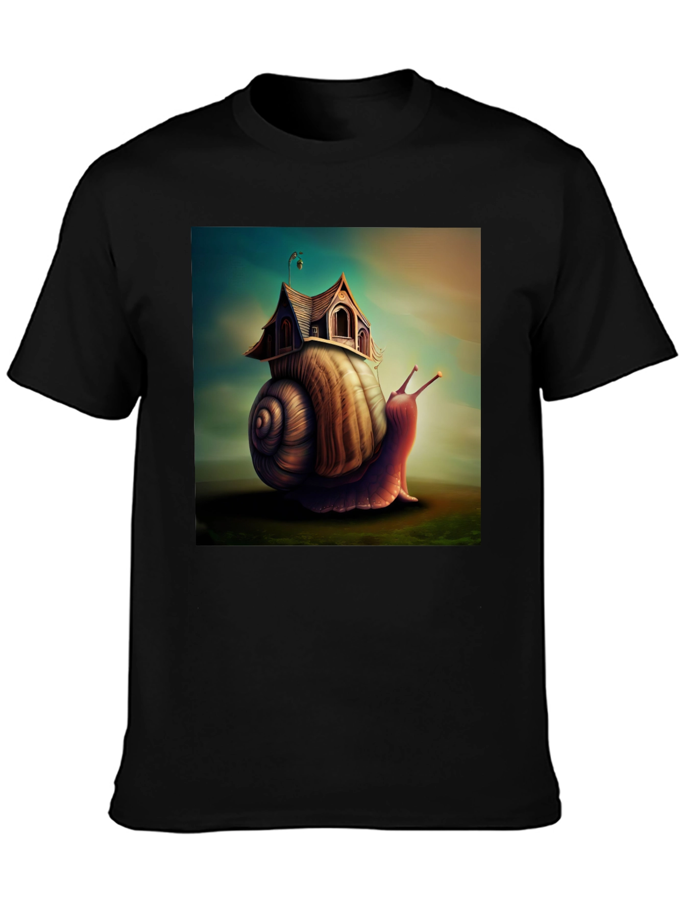 Whimsical Snail House Tee