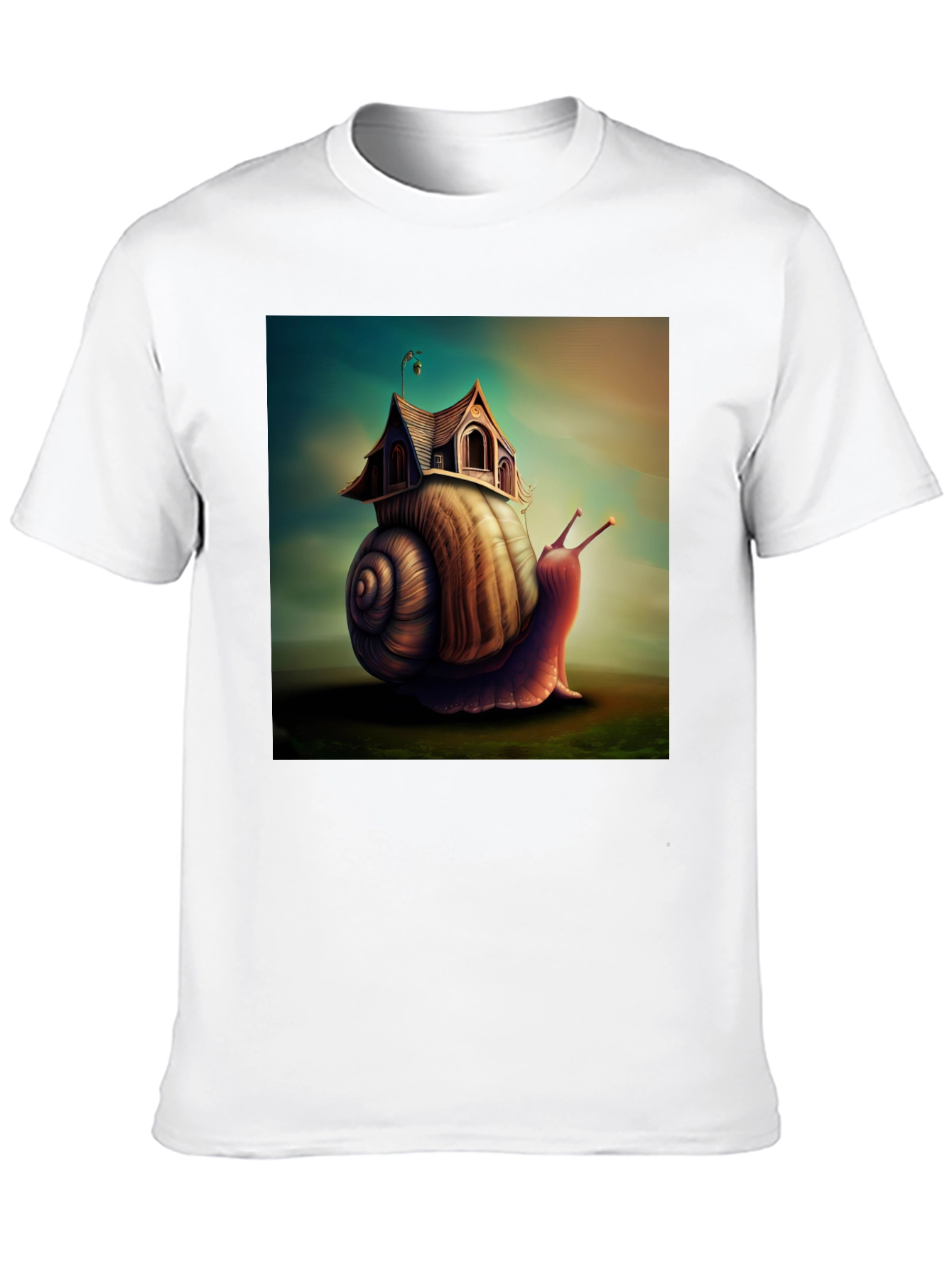 Whimsical Snail House Tee