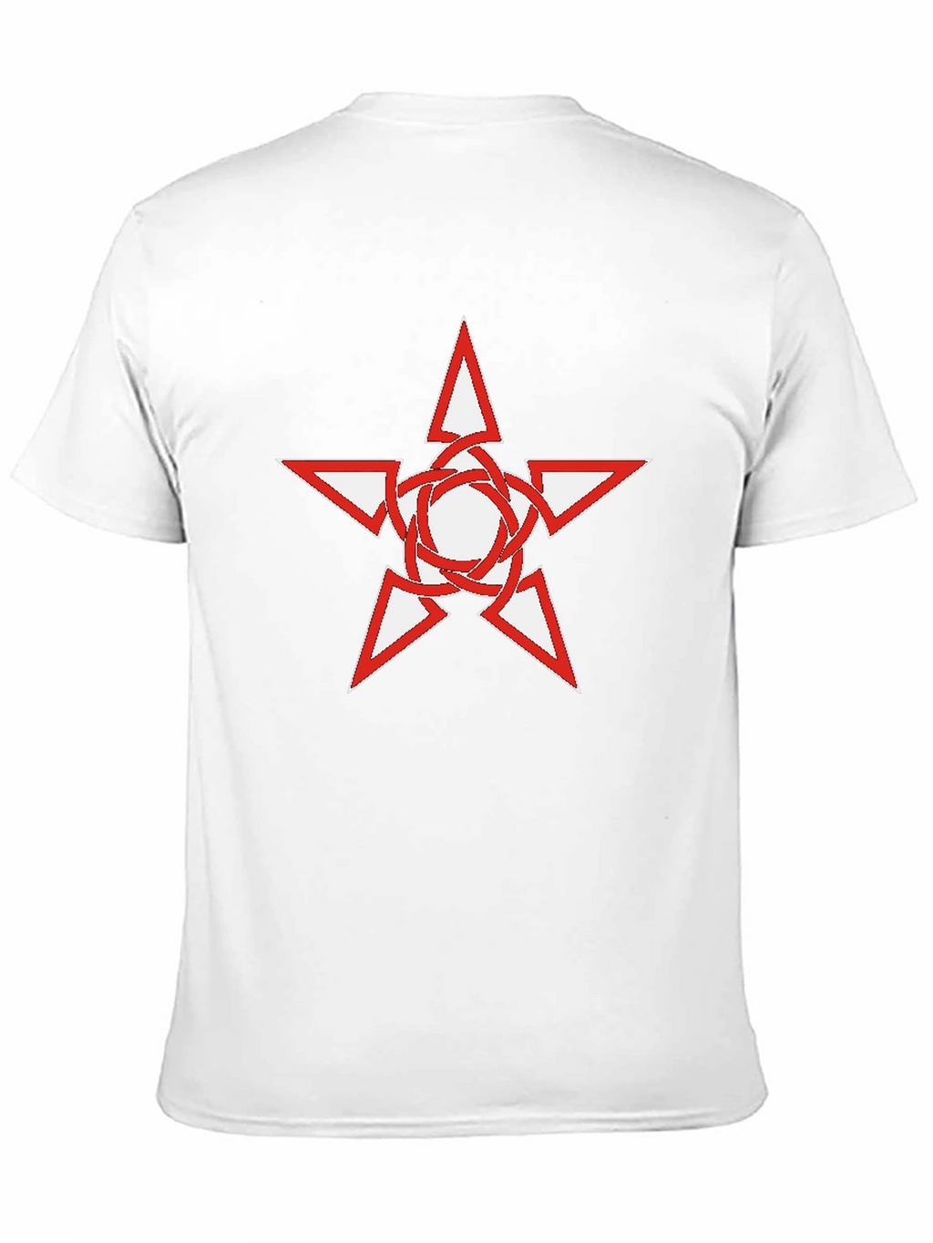 Black T-Shirt with Star Graphic