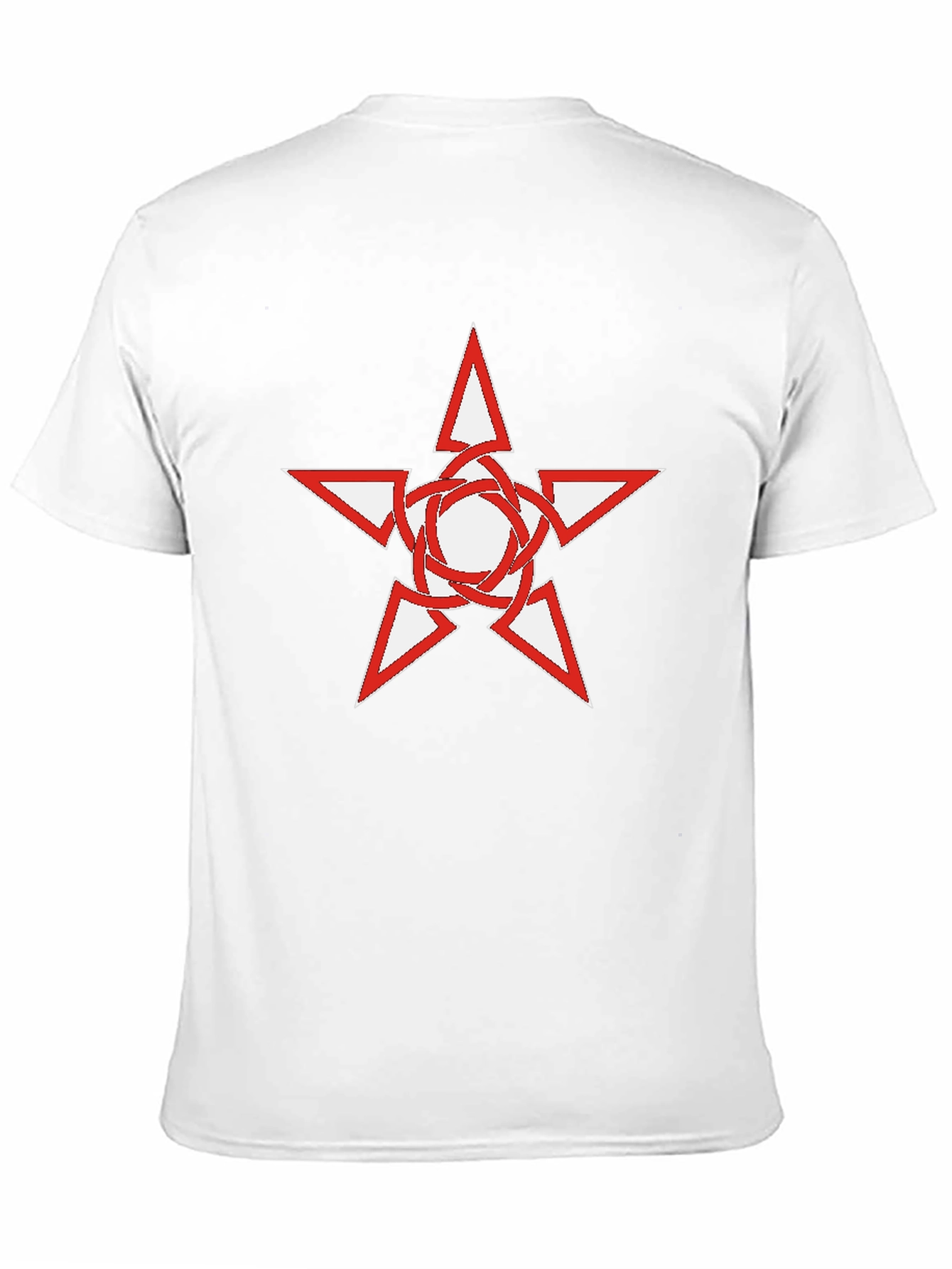 Black T-Shirt with Star Graphic