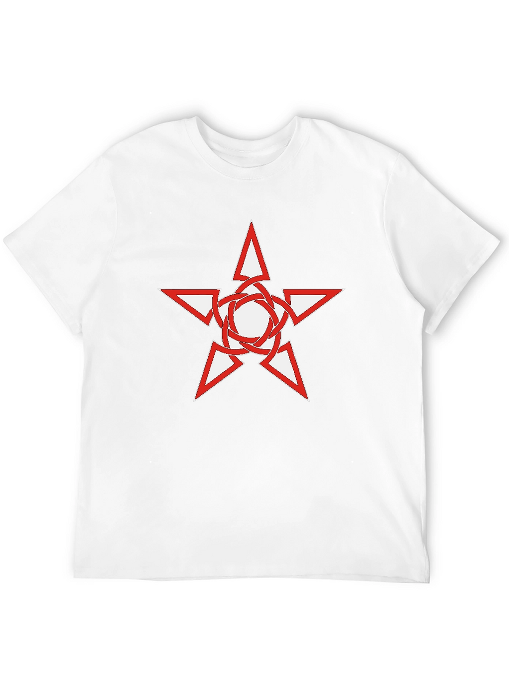 Black T-Shirt with Star Graphic