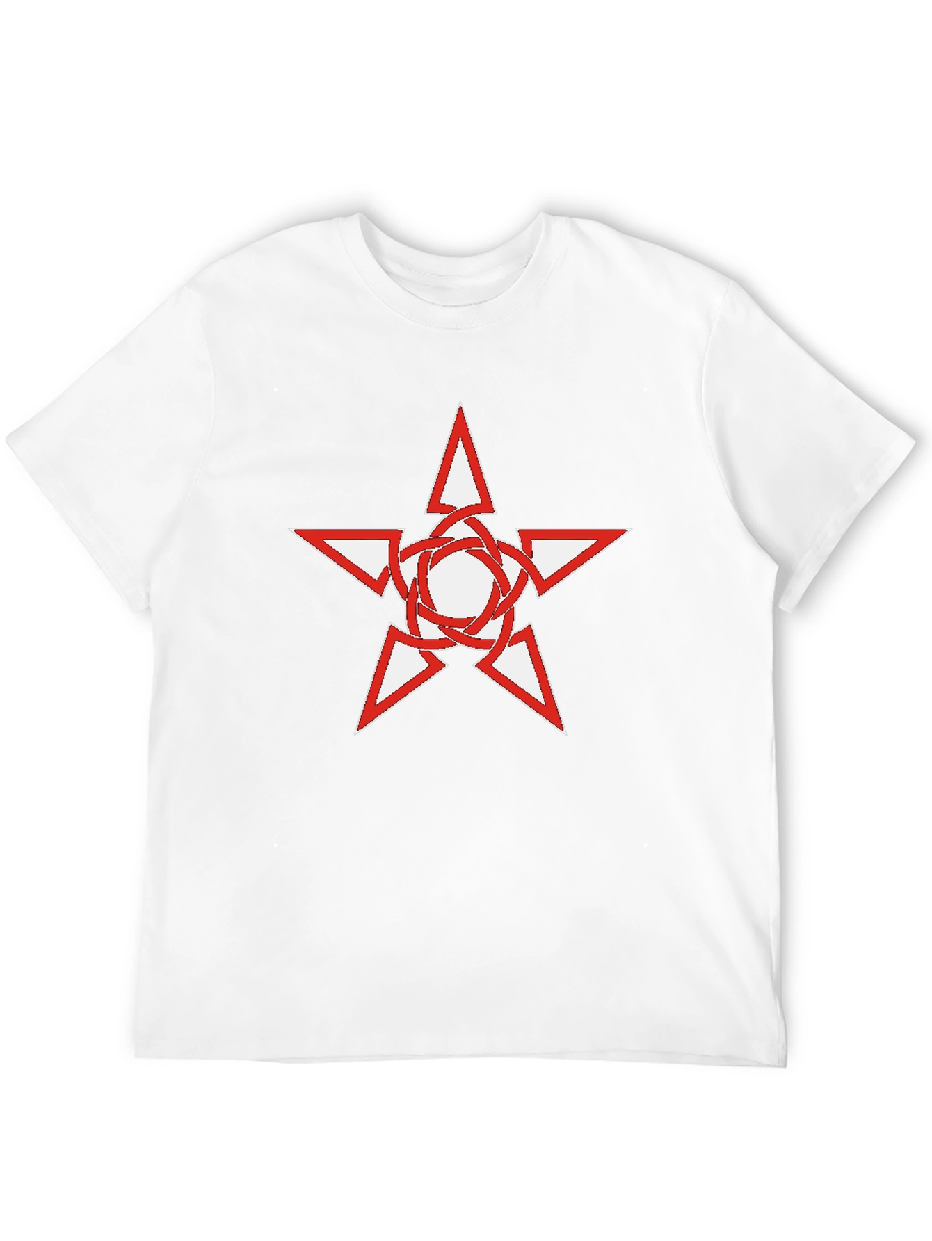 Black T-Shirt with Star Graphic