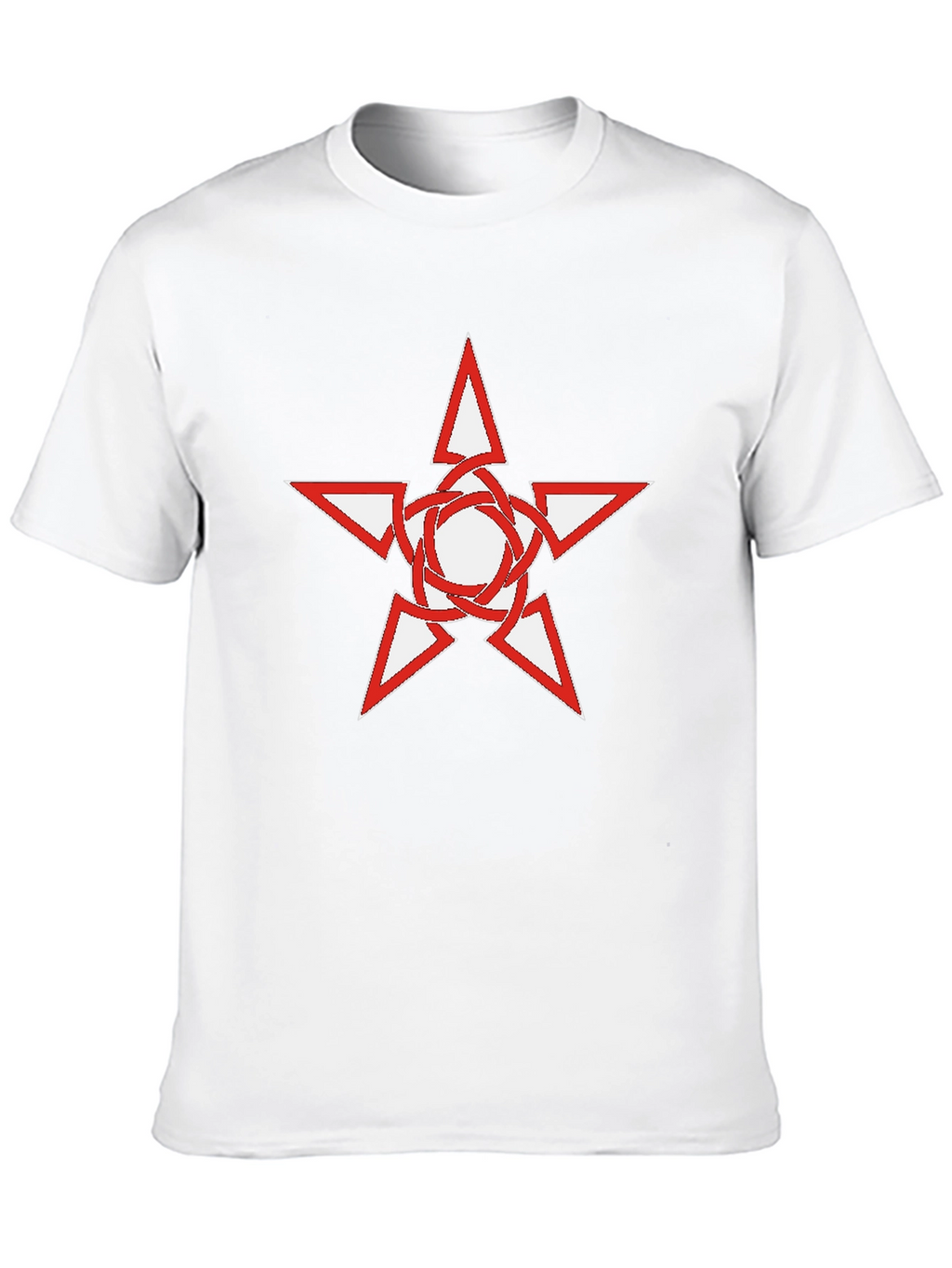 Black T-Shirt with Star Graphic
