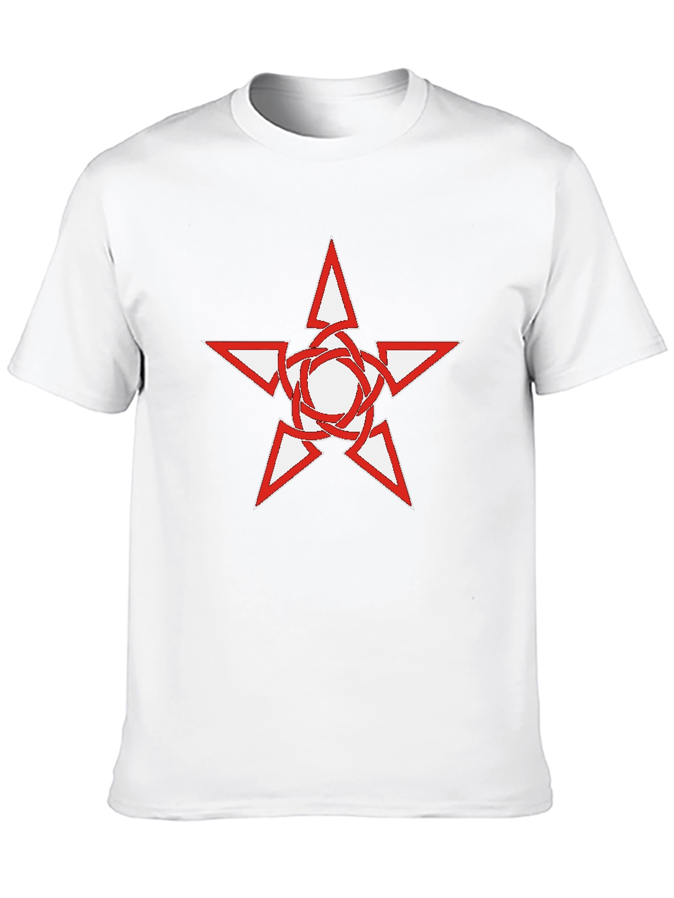 Black T-Shirt with Star Graphic