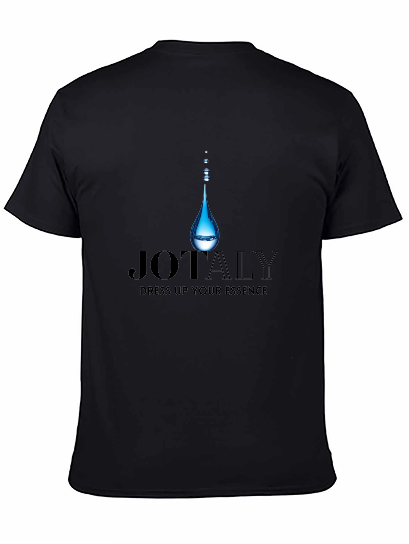 JOTALY Mens Black Graphic Tee - Dress Up Your Essence