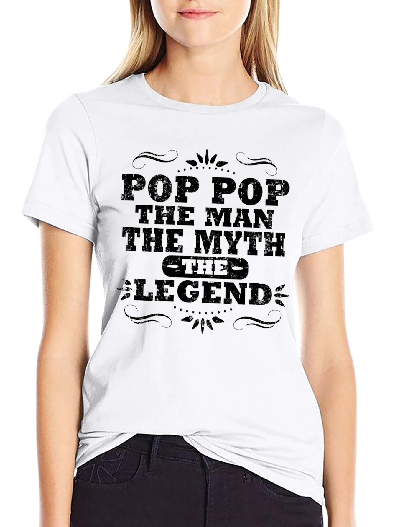 Pop Pop Legend Graphic Tee - Black T-Shirt