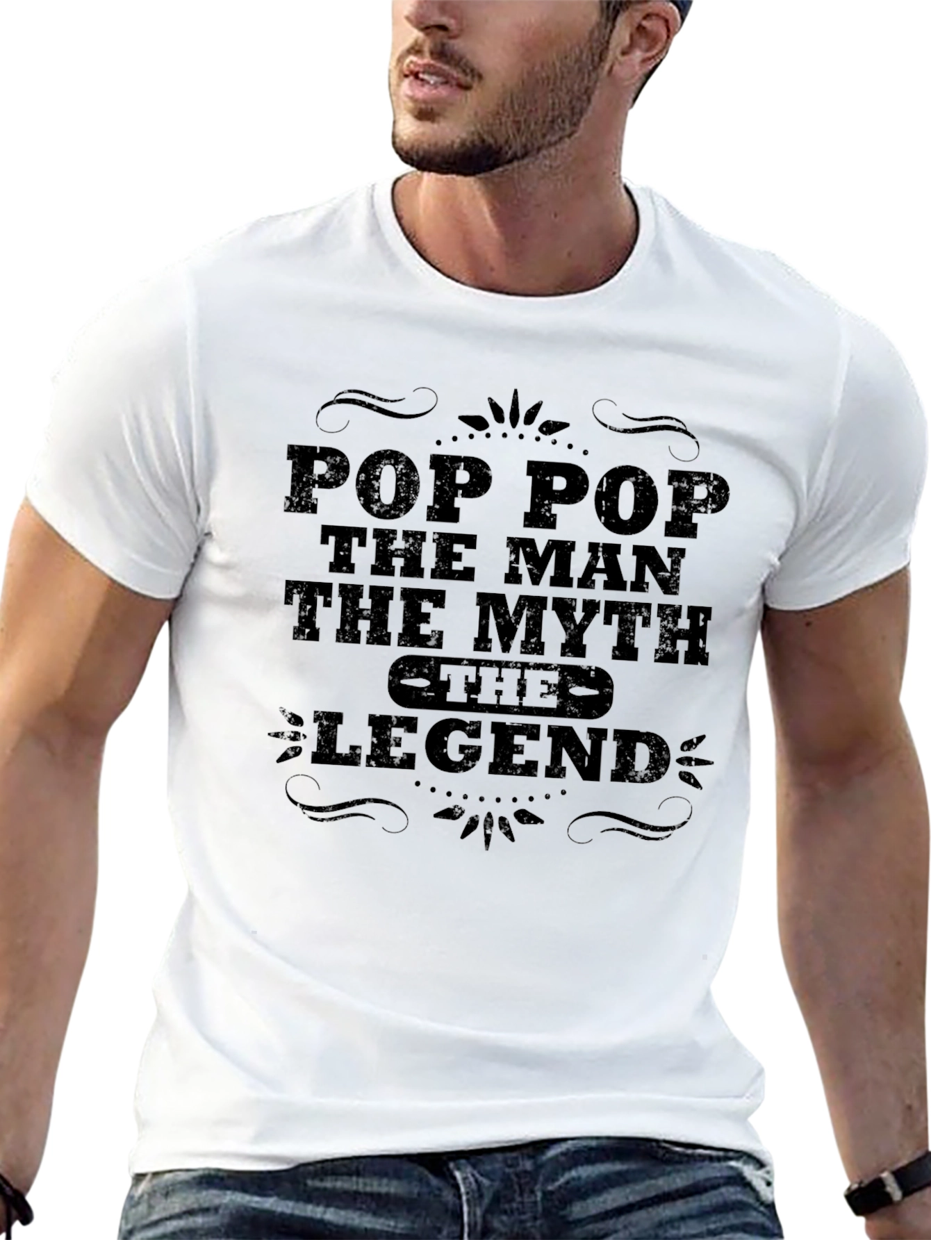 Pop Pop Legend Graphic Tee - Black T-Shirt