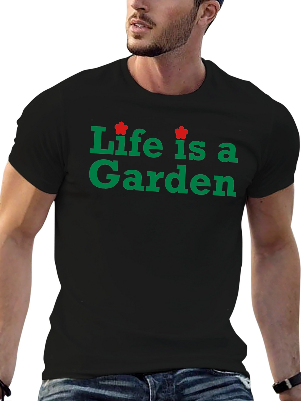 Life is a Garden Black T-Shirt