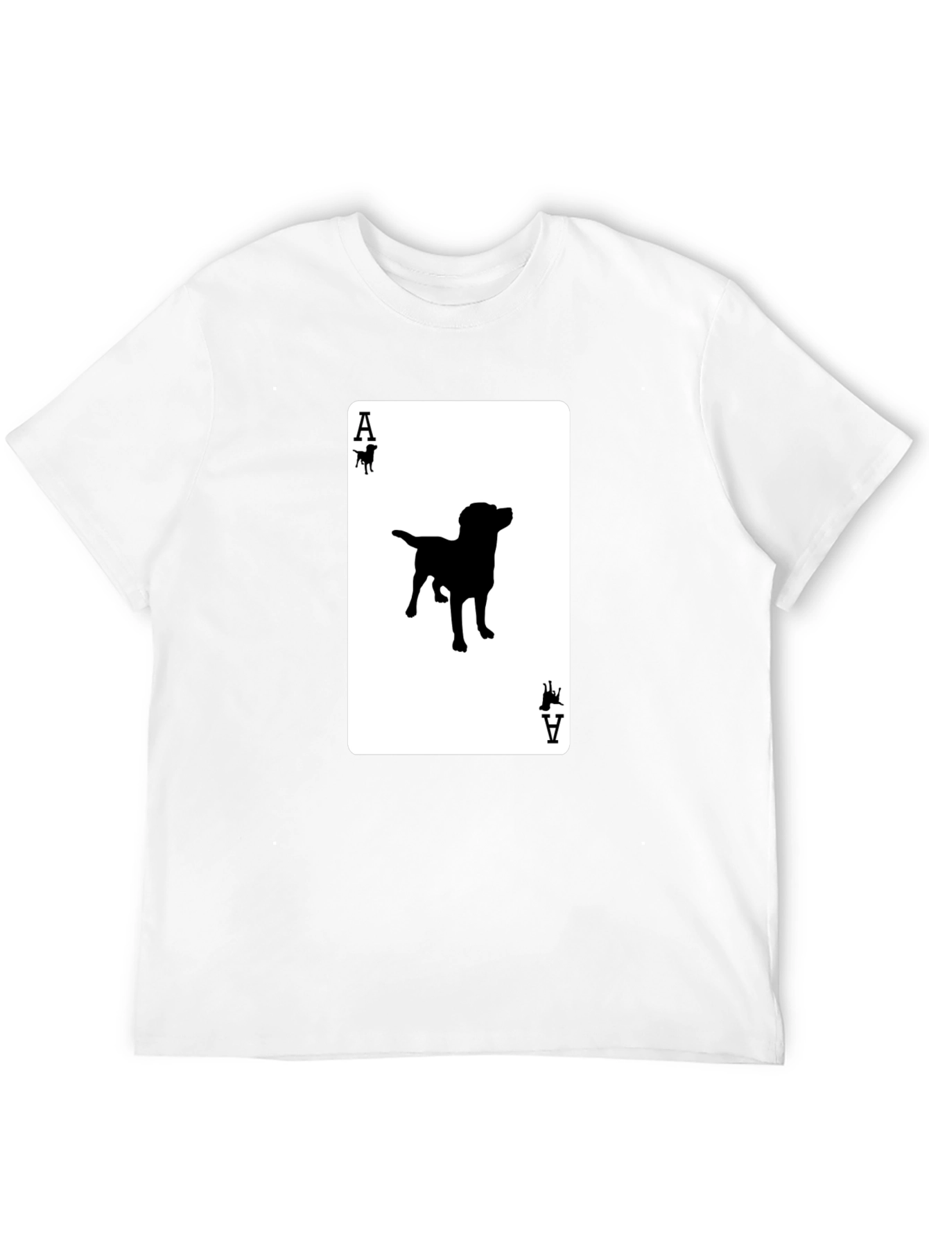 Ace of Dogs T-Shirt - Novelty Canine Card Tee