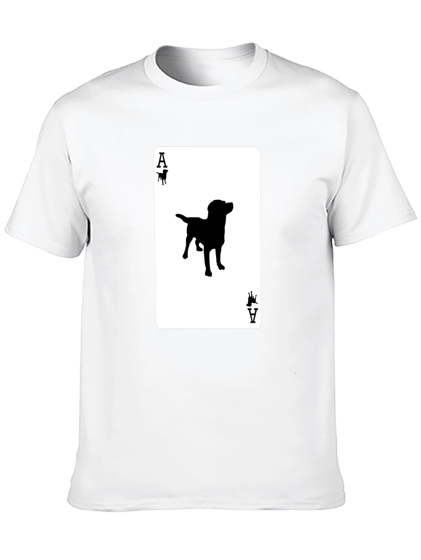 Ace of Dogs T-Shirt - Novelty Canine Card Tee
