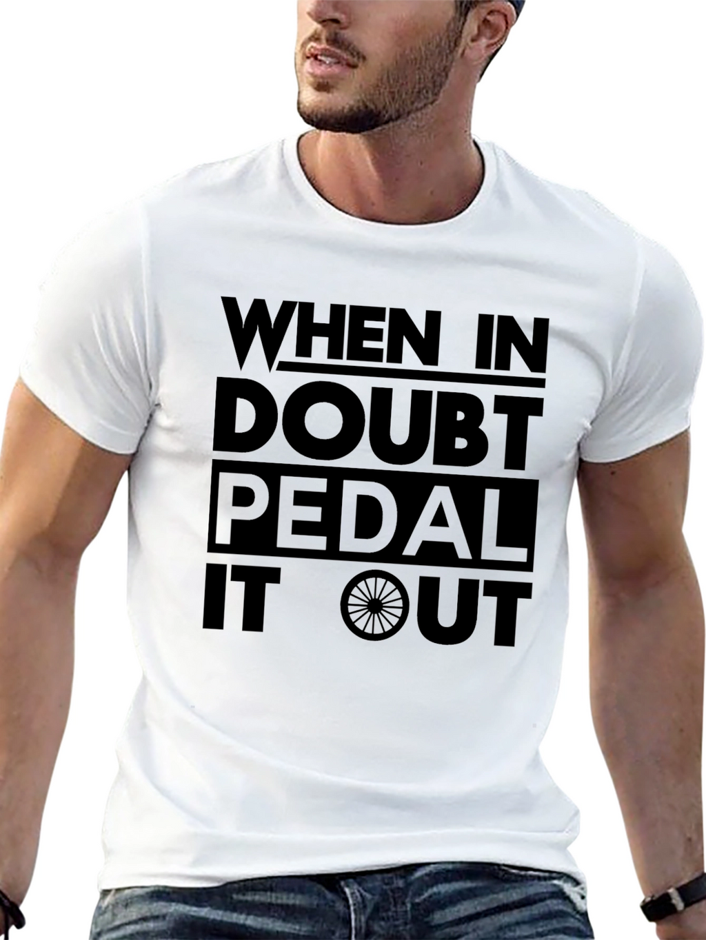 When In Doubt Pedal It Out Graphic Tee
