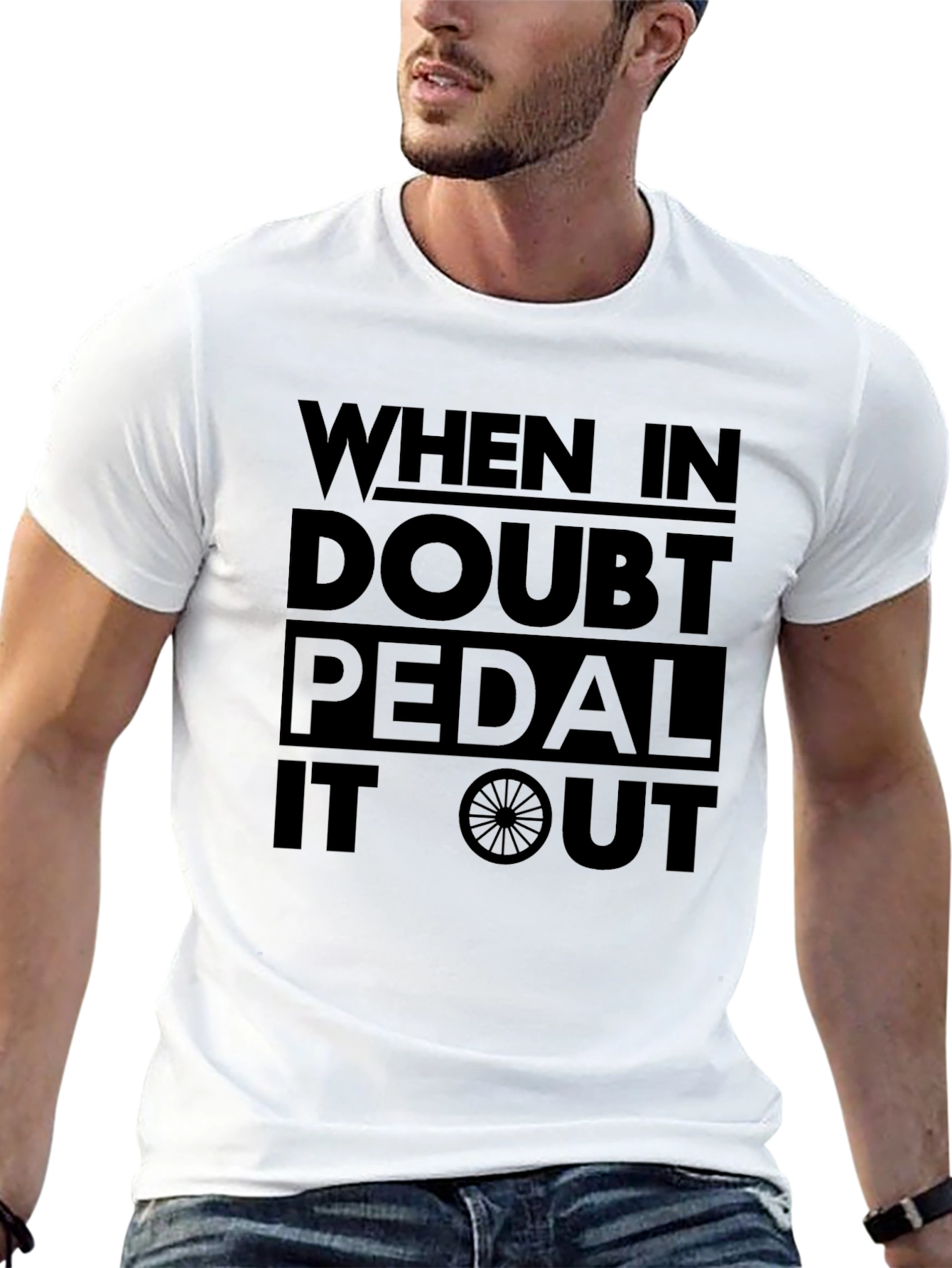 When In Doubt Pedal It Out Graphic Tee