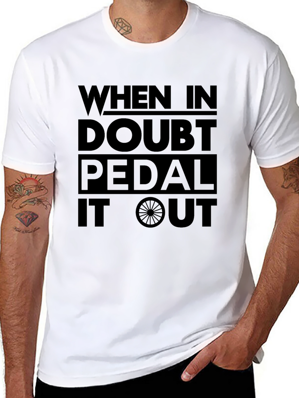 When In Doubt Pedal It Out Graphic Tee