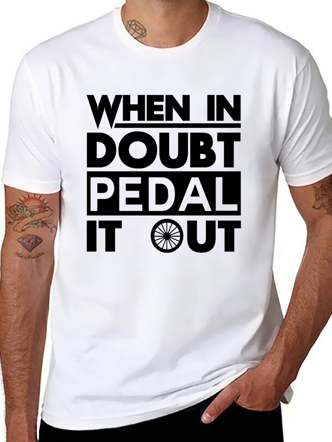 When In Doubt Pedal It Out Graphic Tee
