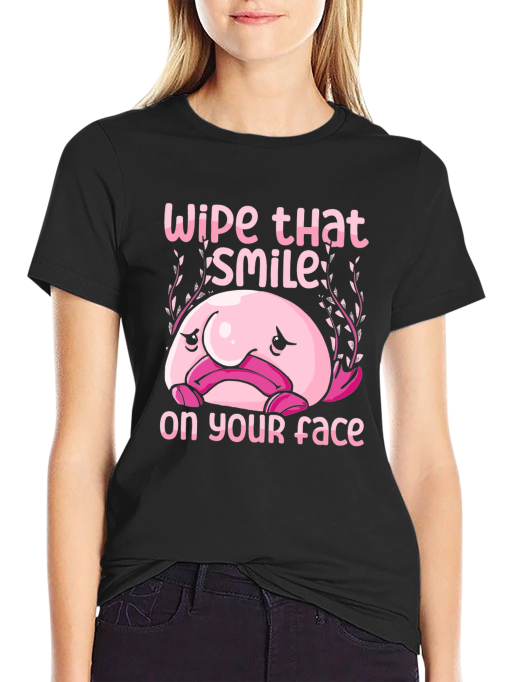 Funny Blobfish T-Shirt - Wipe That Smile Off