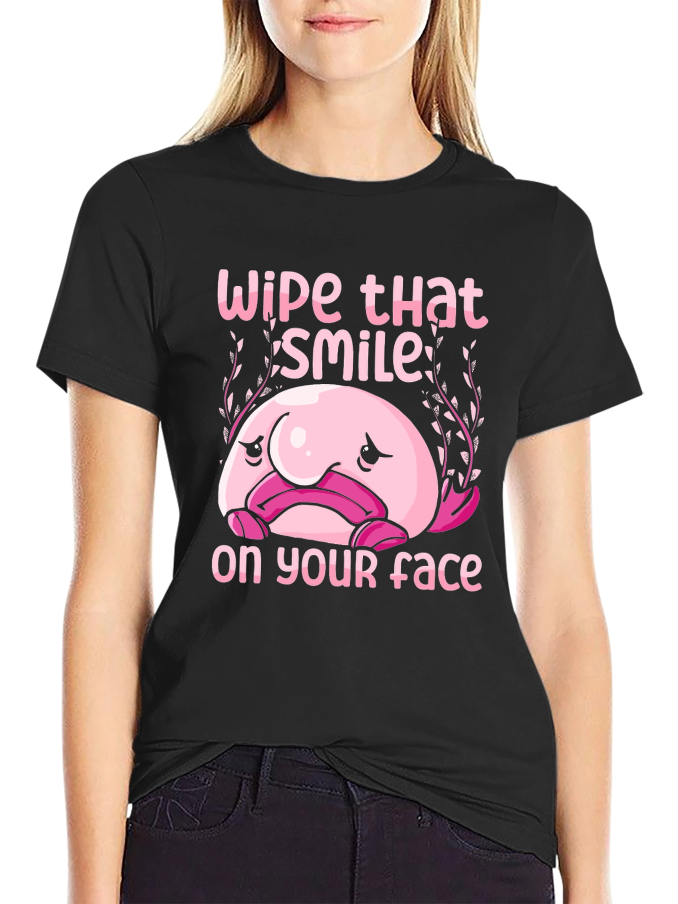 Funny Blobfish T-Shirt - Wipe That Smile Off