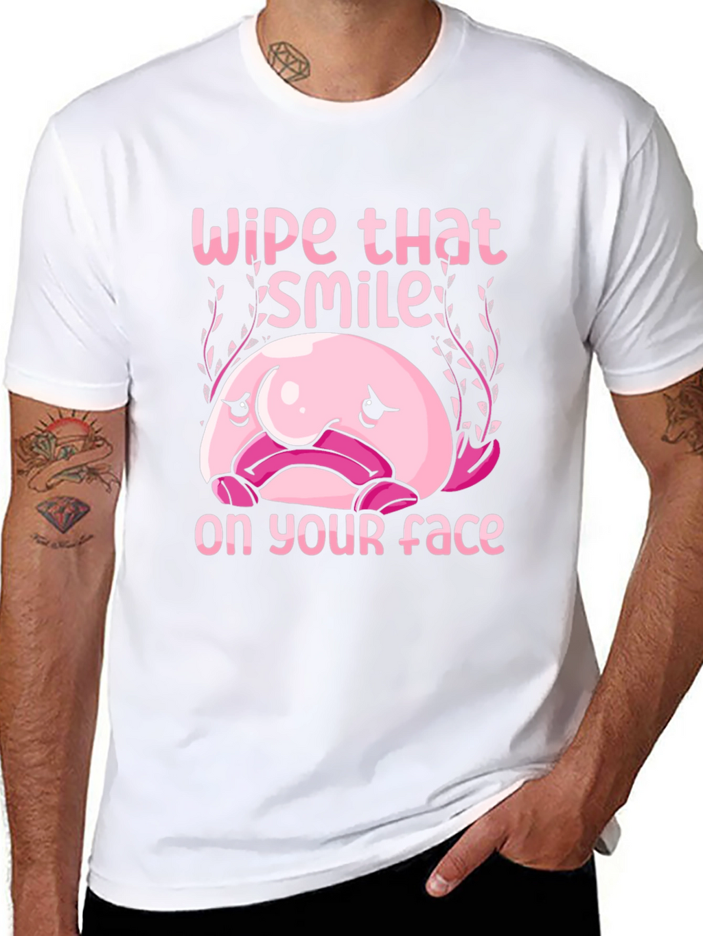 Funny Blobfish T-Shirt - Wipe That Smile Off