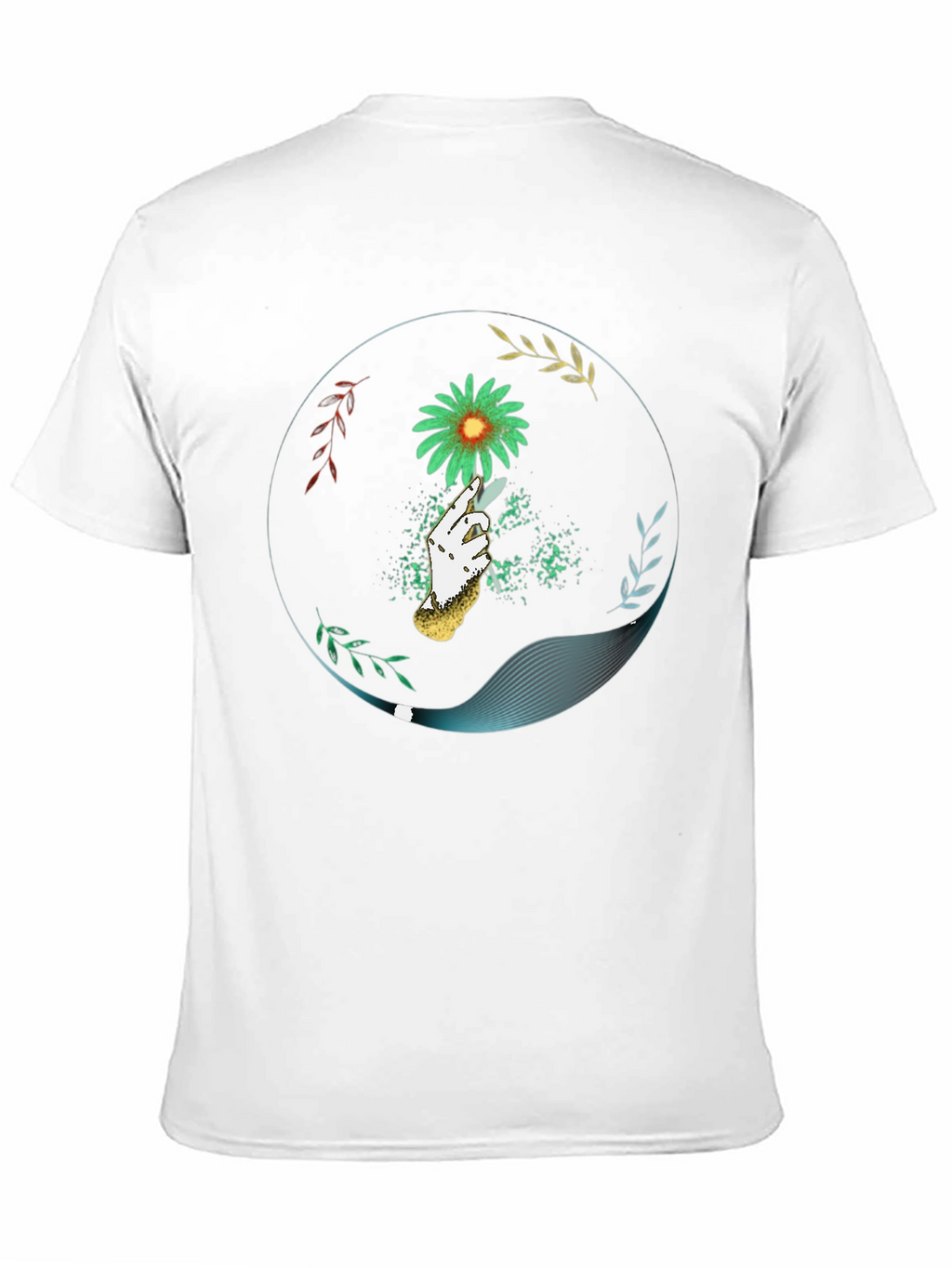 Floral Hand Graphic Tee - Unique Style