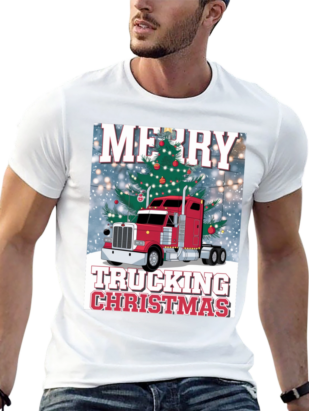 Merry Trucking Christmas T-Shirt