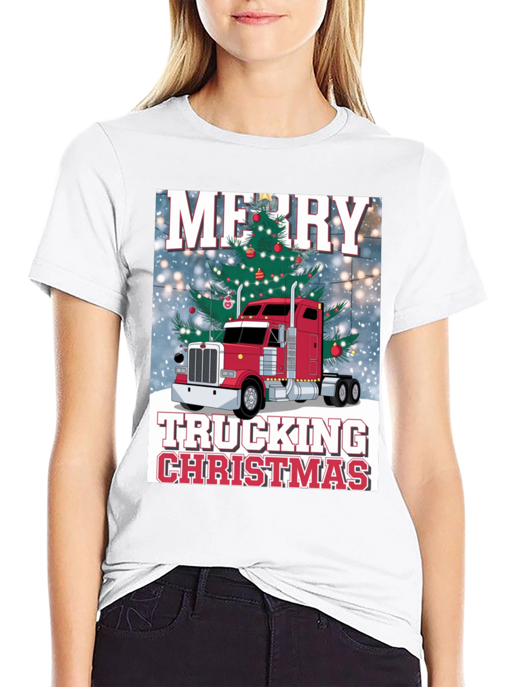 Merry Trucking Christmas T-Shirt