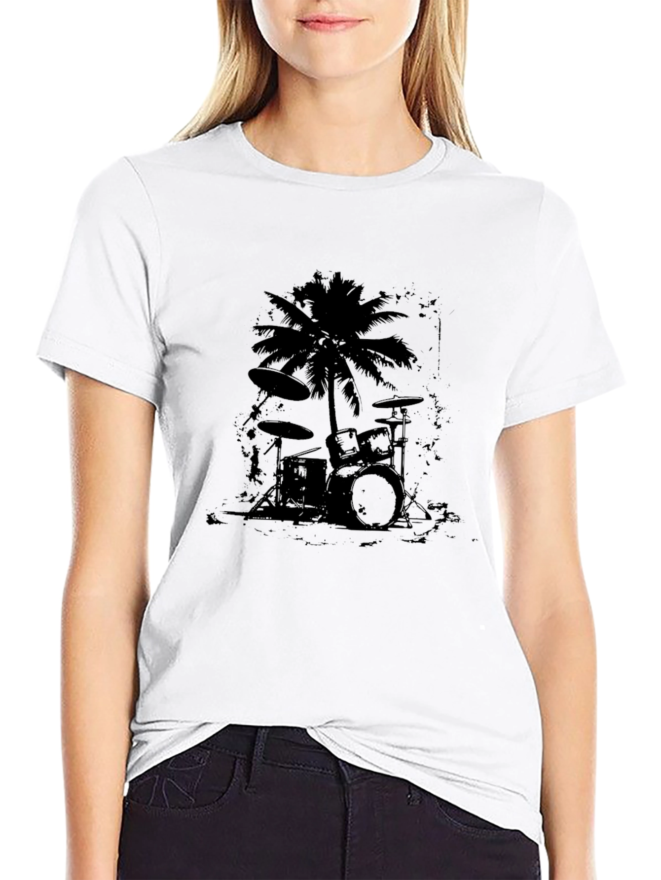 Palm Tree Drum Set T-Shirt
