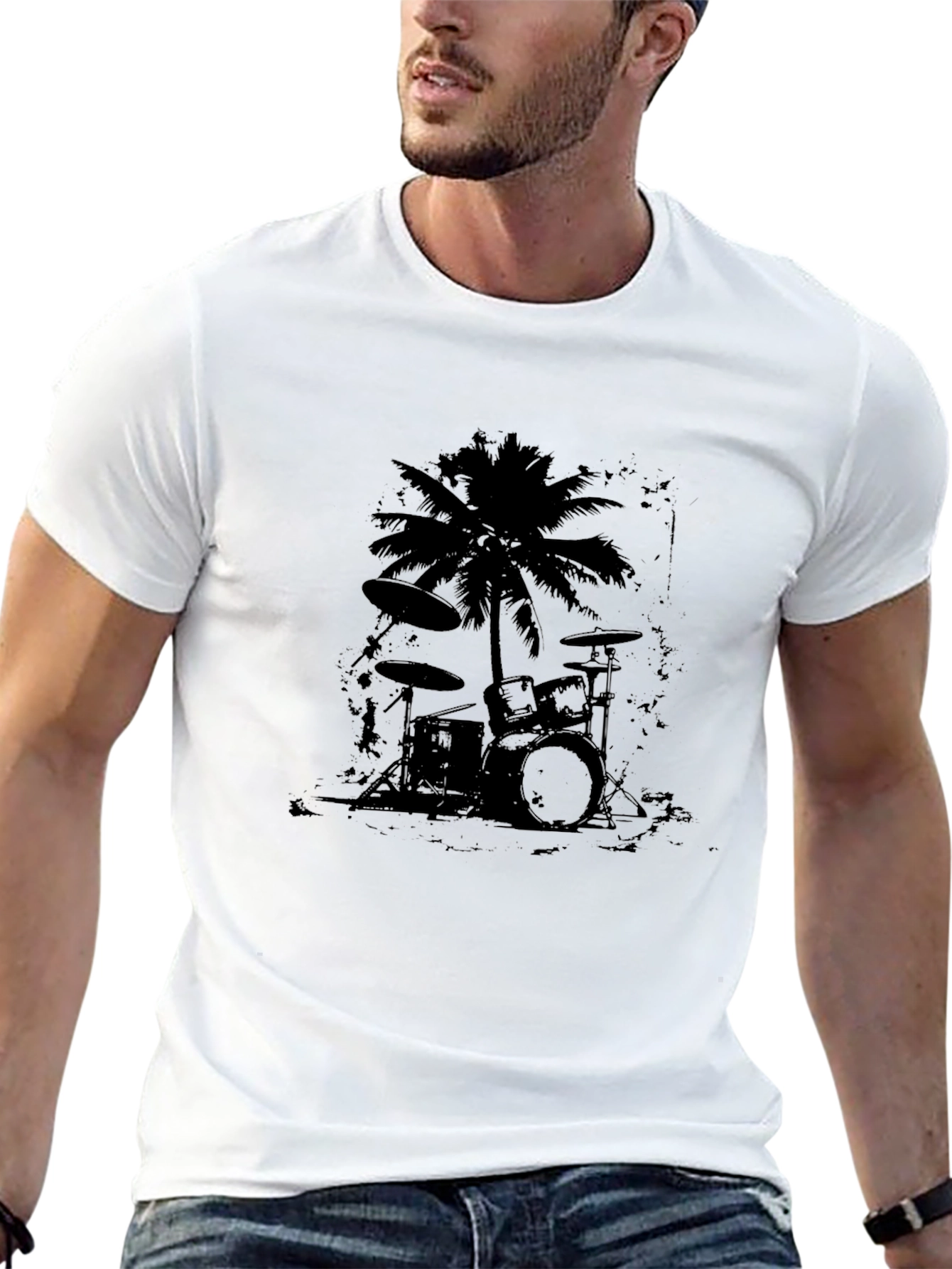 Palm Tree Drum Set T-Shirt
