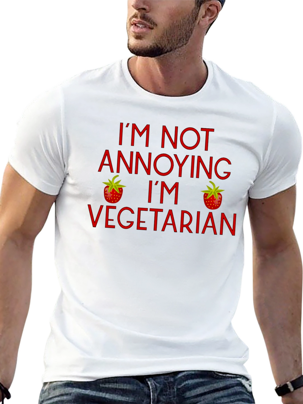 Funny Vegetarian T-Shirt - Im Not Annoying