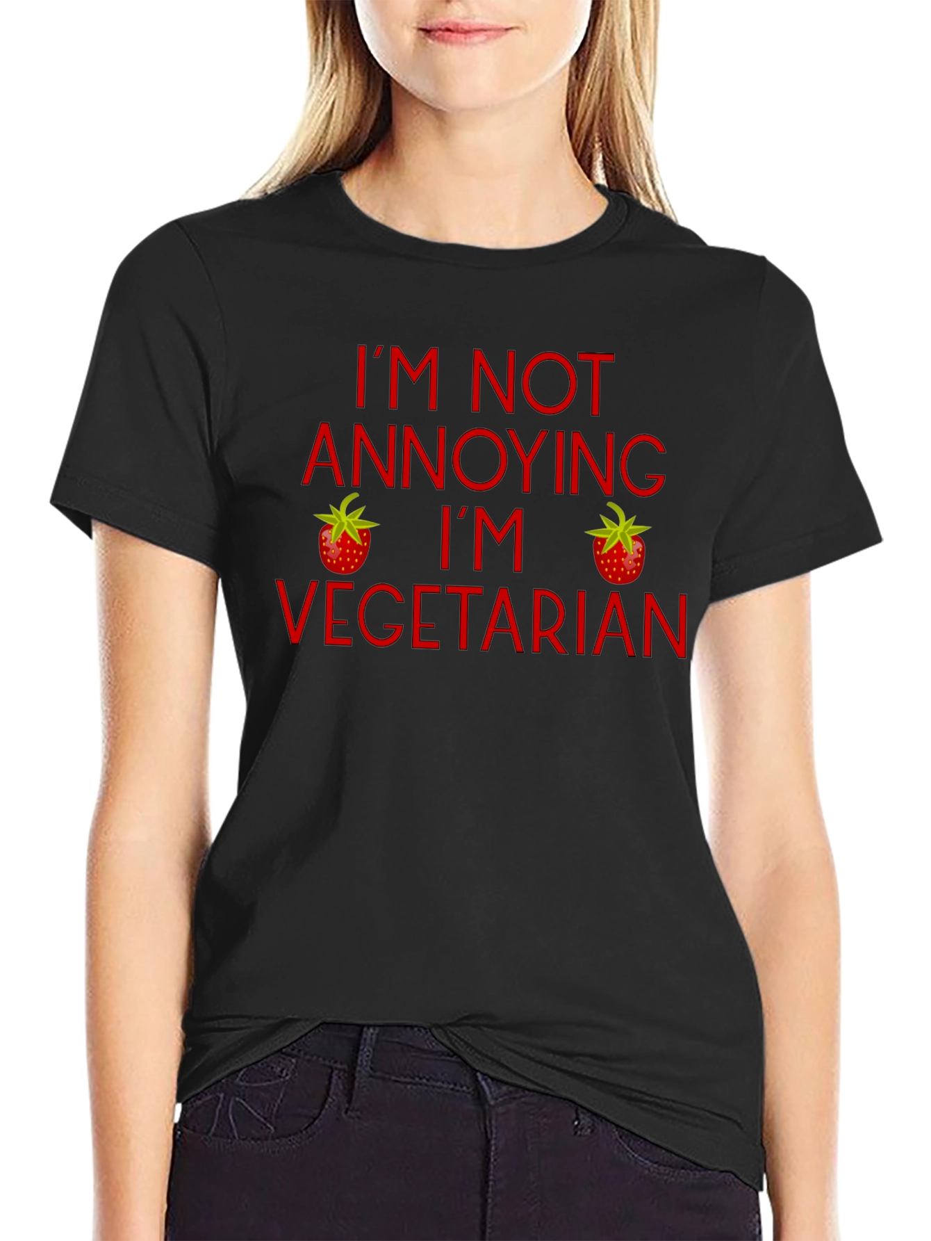 Funny Vegetarian T-Shirt - Im Not Annoying