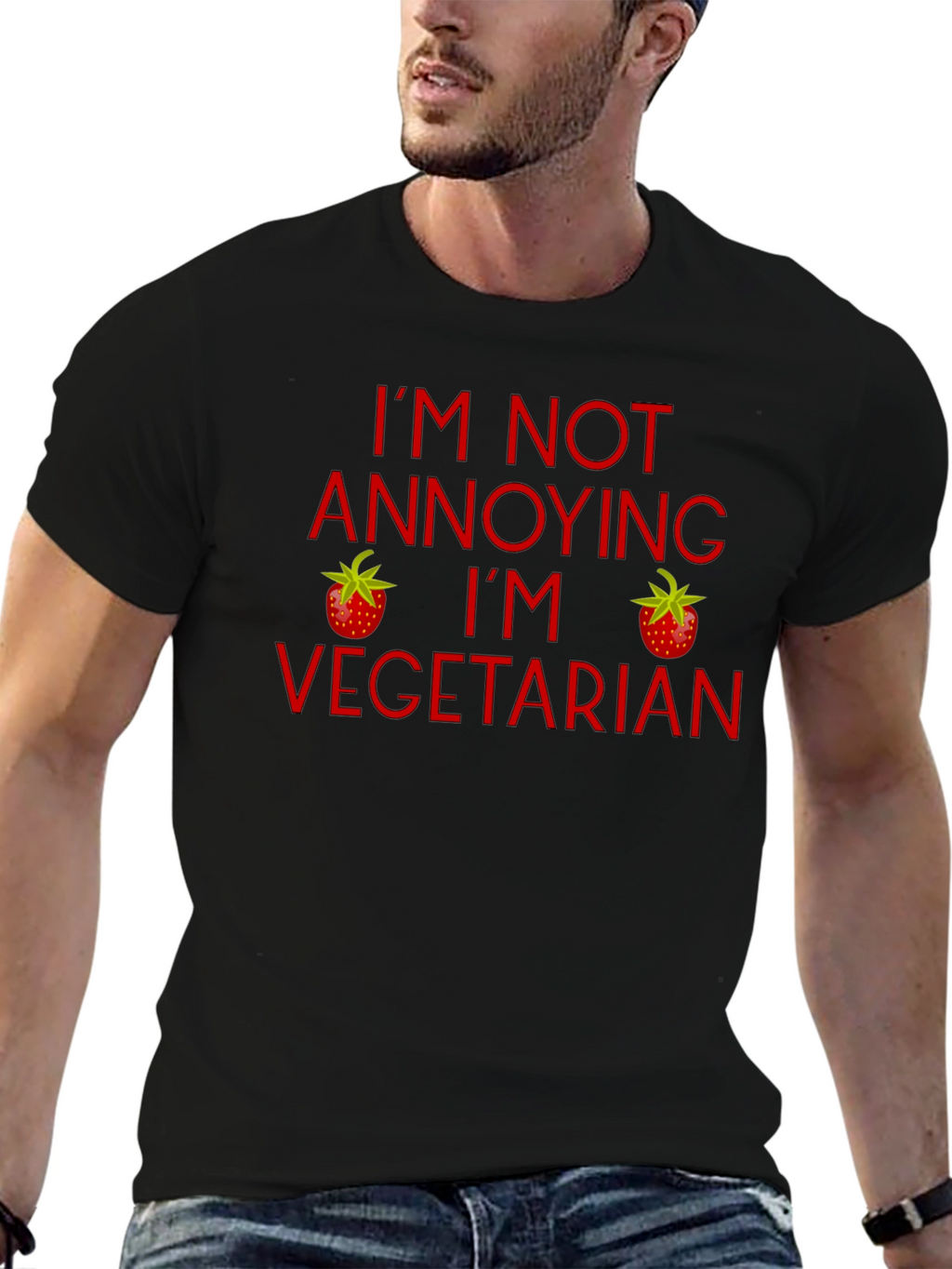 Funny Vegetarian T-Shirt - Im Not Annoying