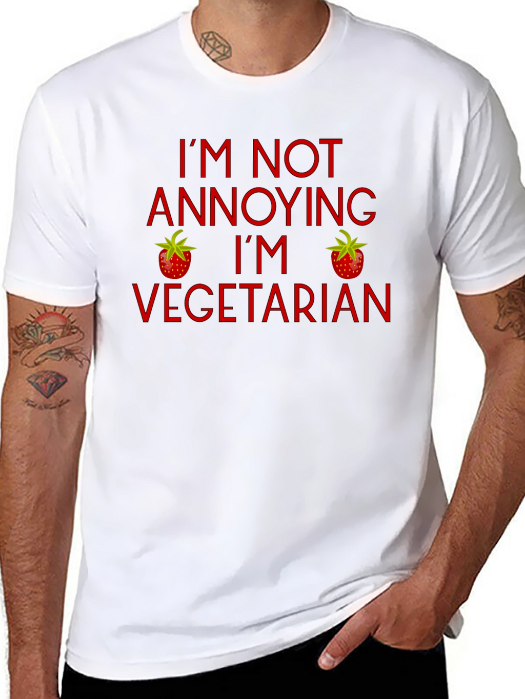 Funny Vegetarian T-Shirt - Im Not Annoying