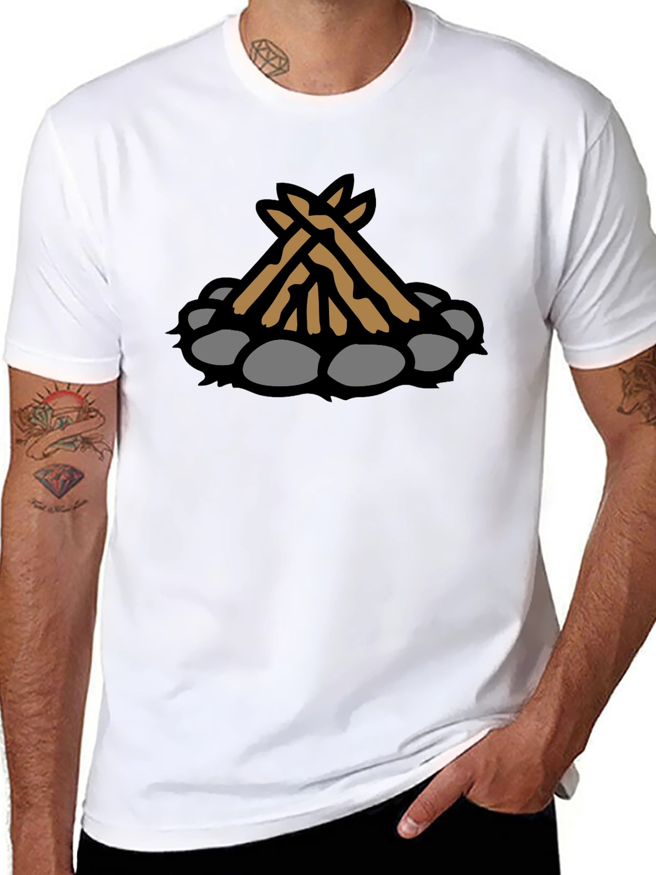 Campfire Graphic Tee - Cozy Outdoor Style