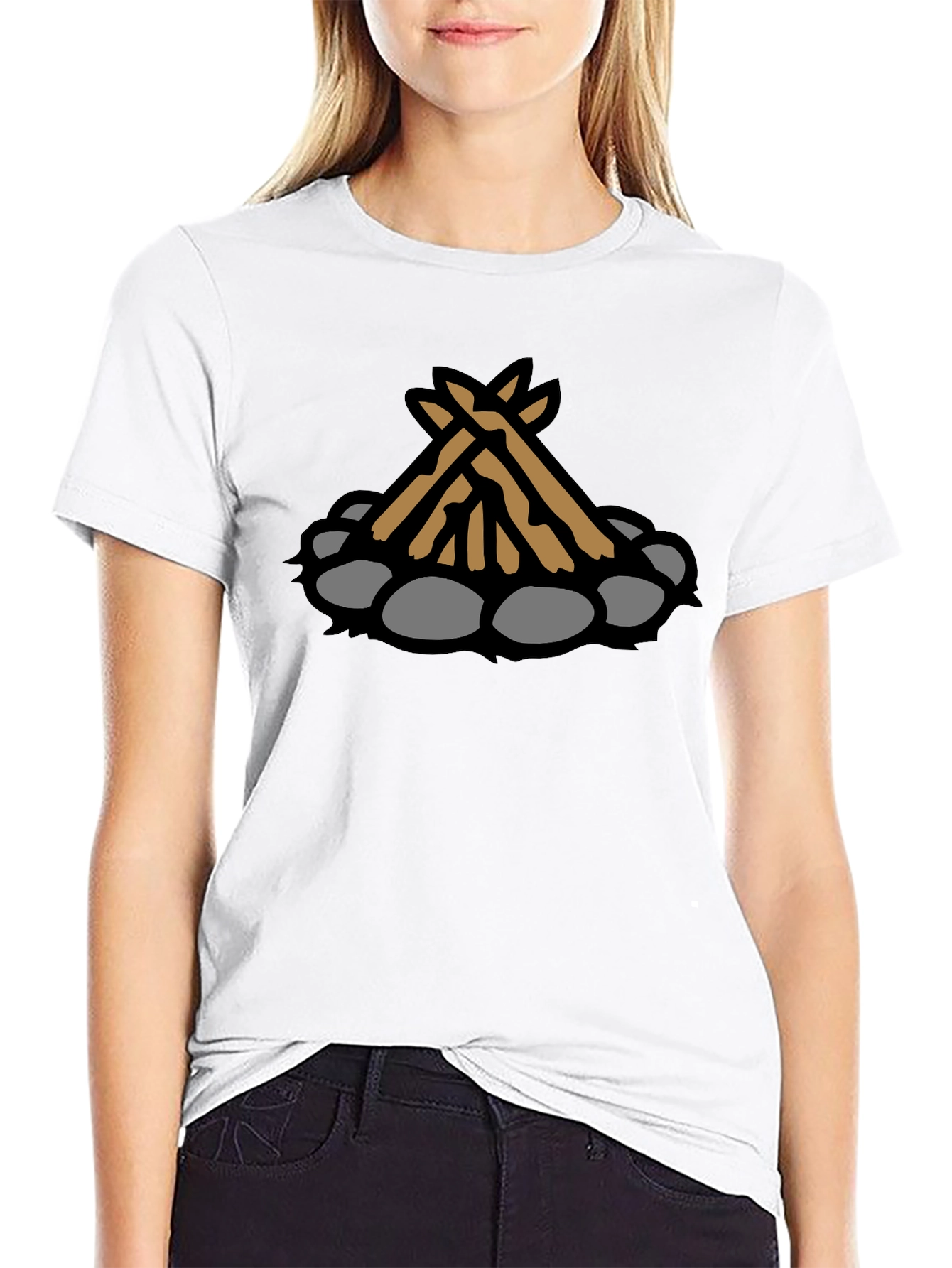 Campfire Graphic Tee - Cozy Outdoor Style