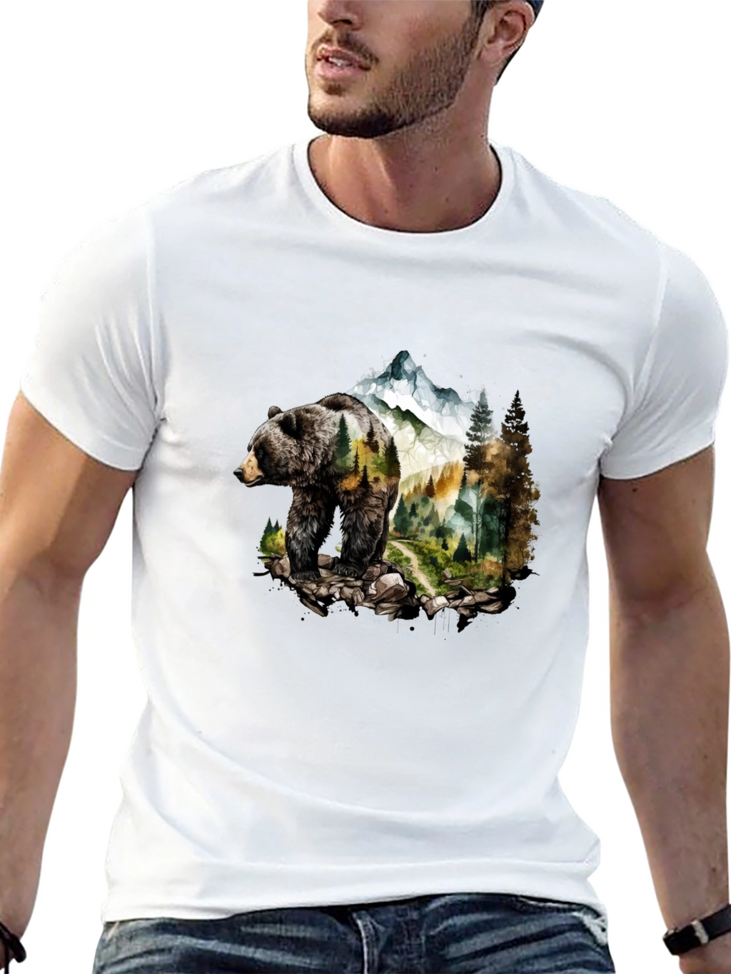 Bear Mountain Graphic Tee - Nature Inspired Design