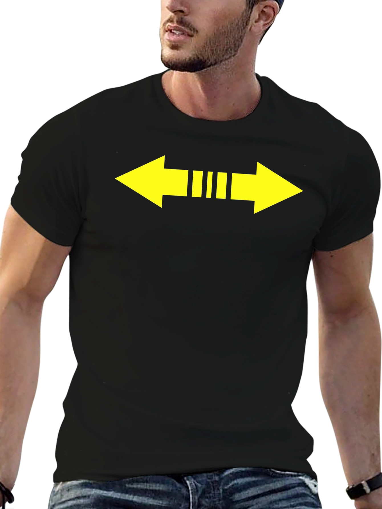 Arrow Direction Black T-Shirt