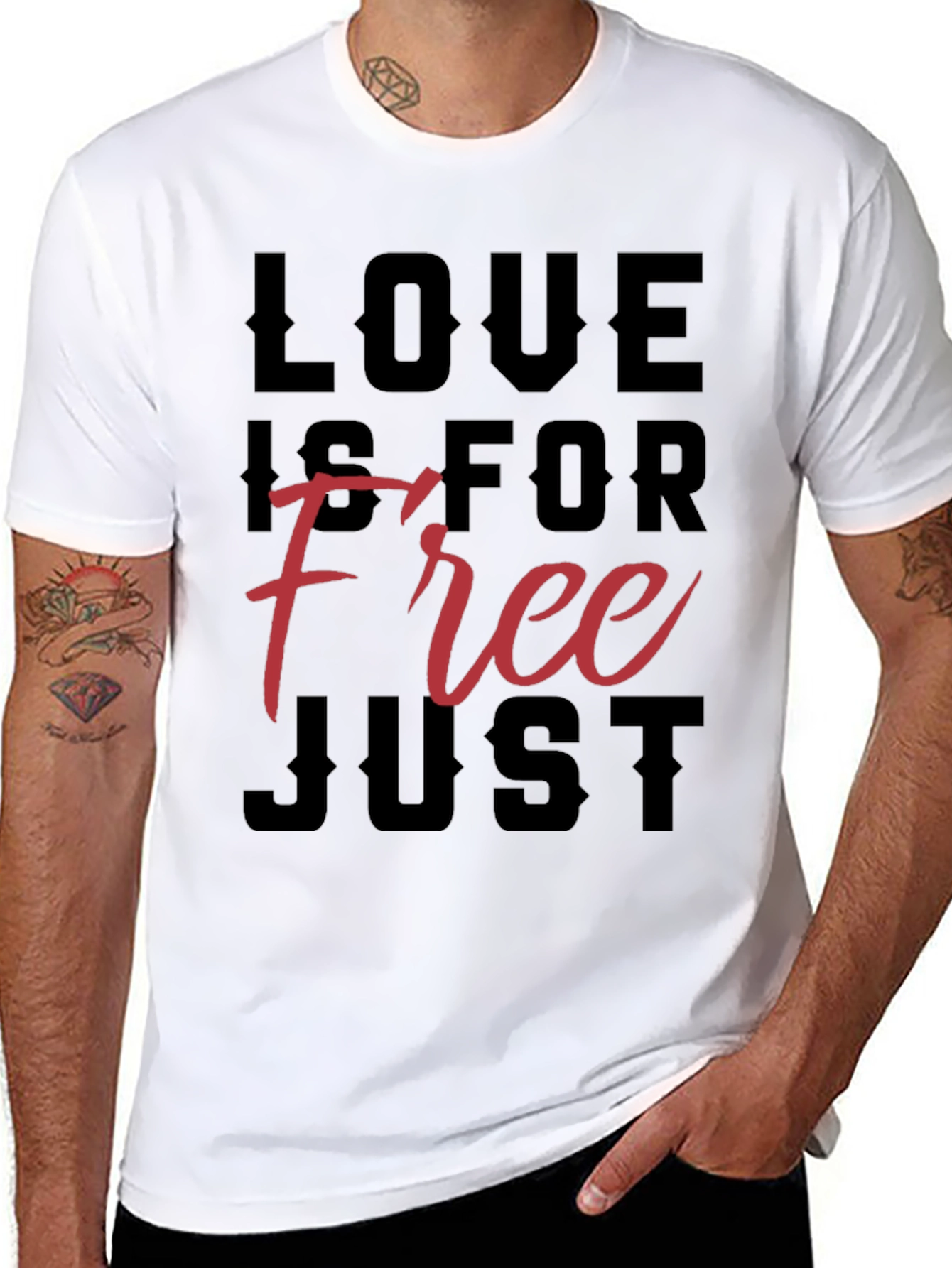 Love Is For Free Graphic T-Shirt