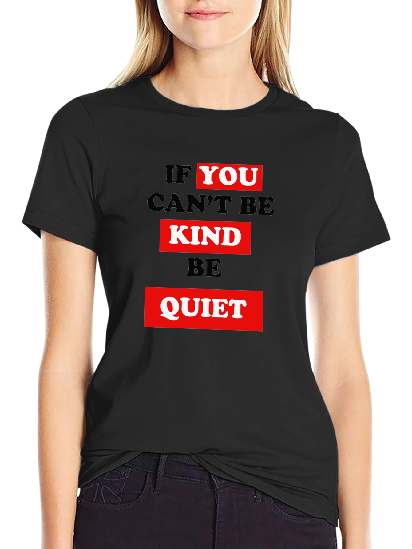 Kindness Graphic Tee - Be Quiet Slogan