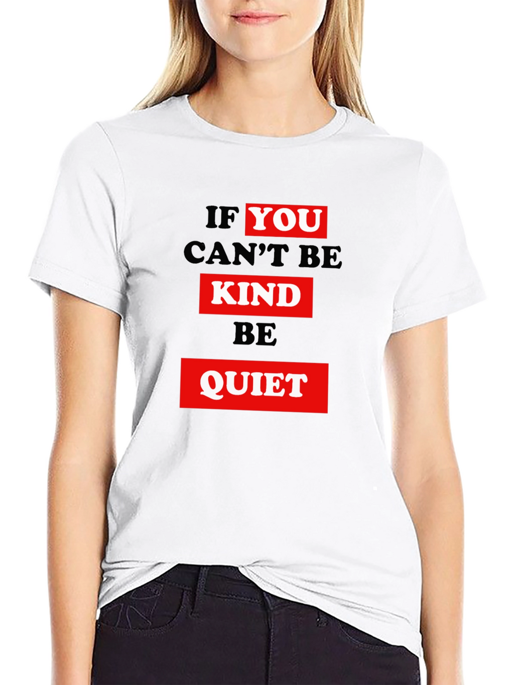 Kindness Graphic Tee - Be Quiet Slogan