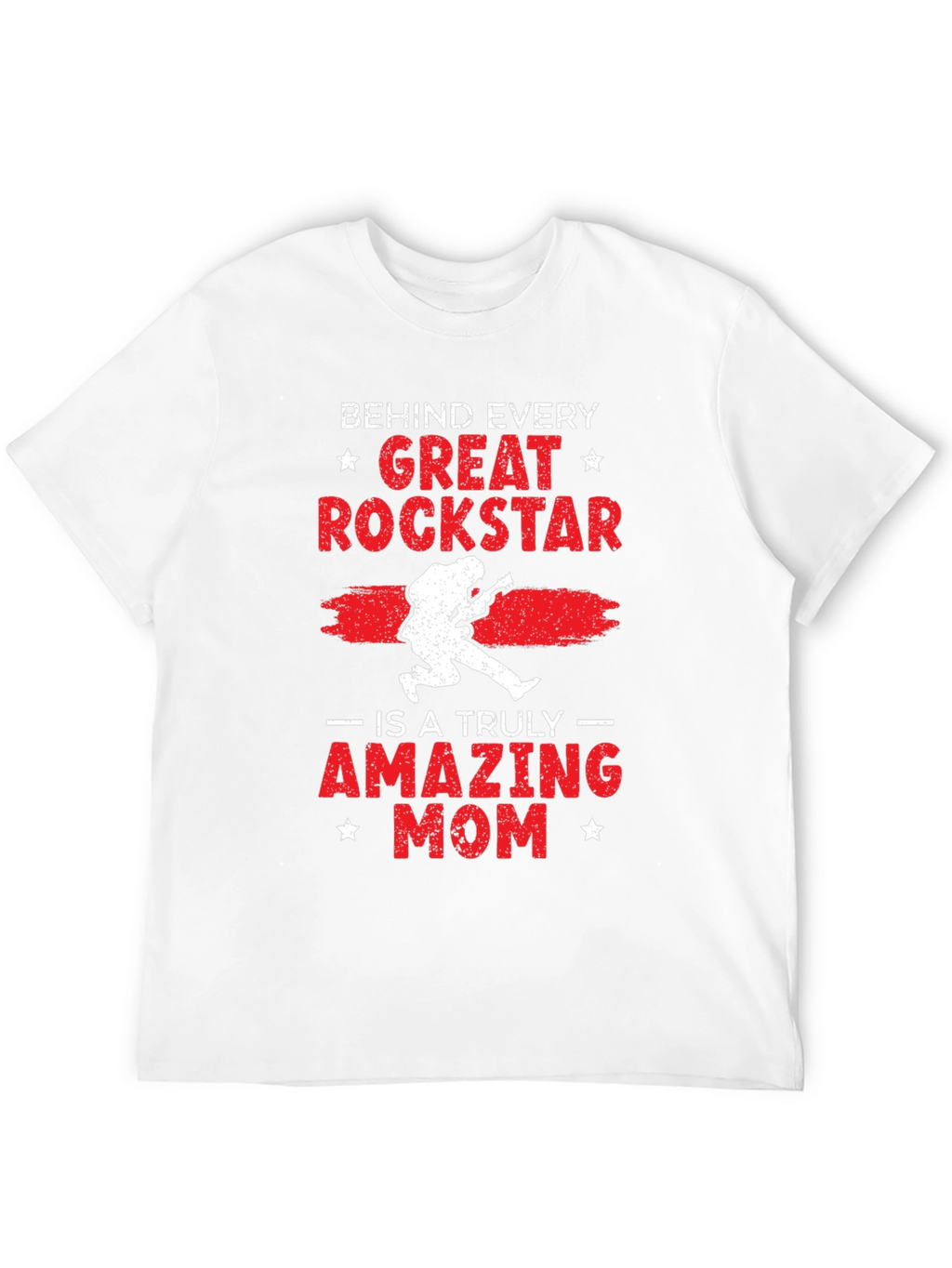 Great Rockstar Mom Black Graphic Tee
