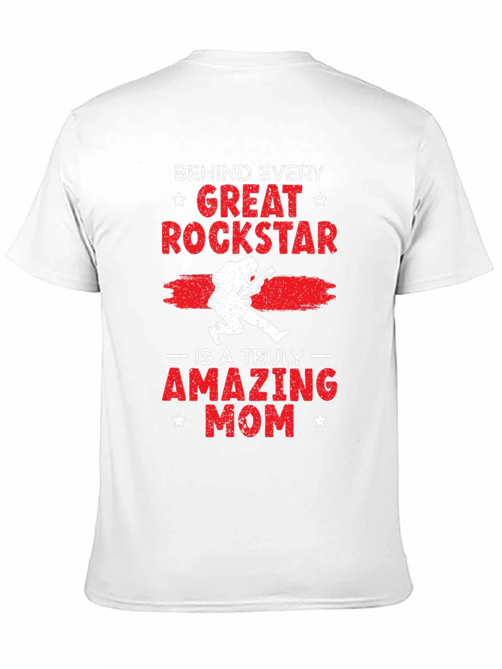 Great Rockstar Mom Black Graphic Tee