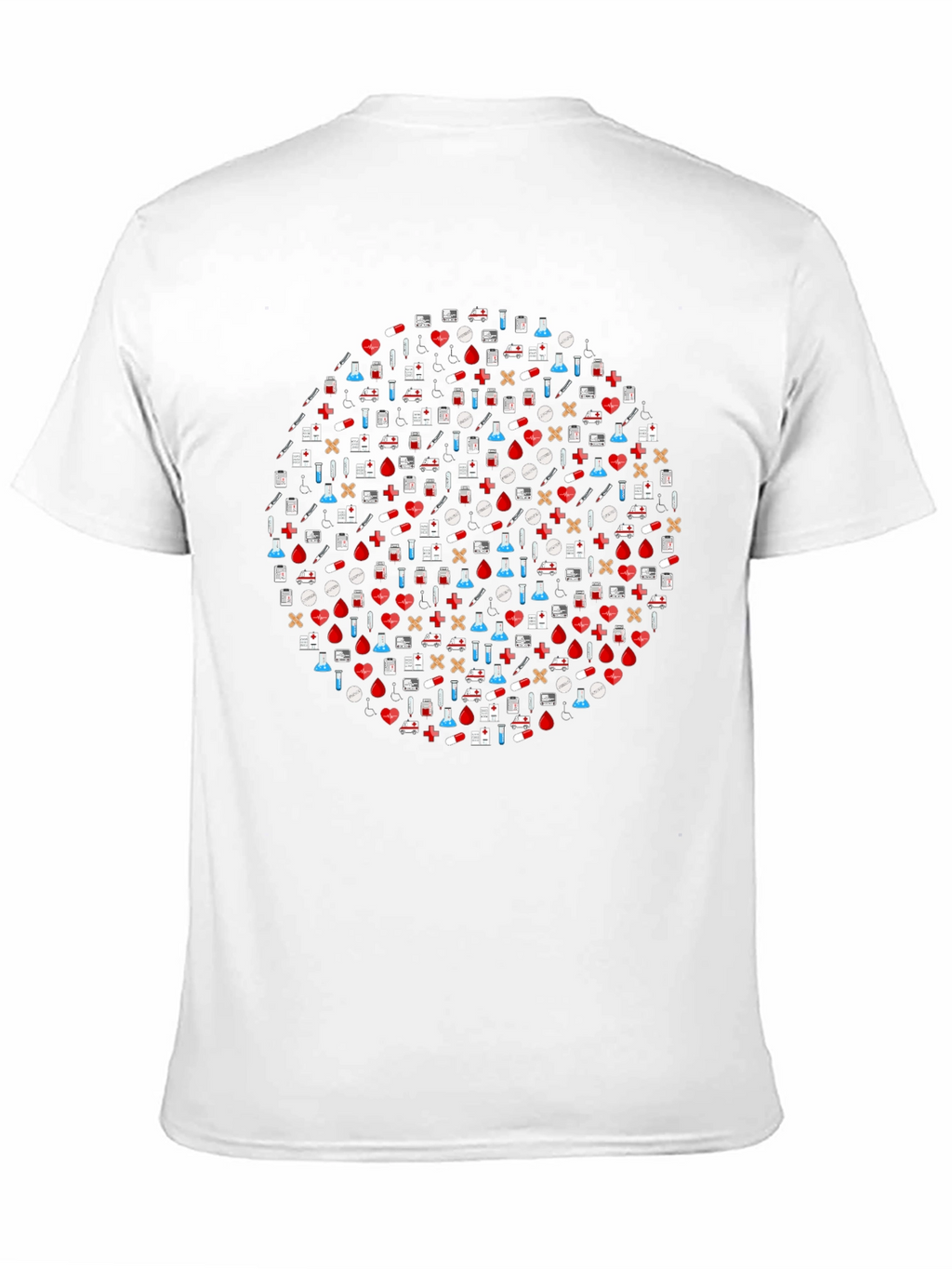 Healthcare Icon Circle Graphic Tee - Black