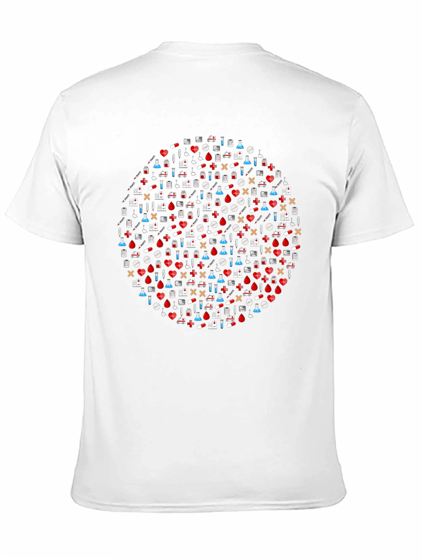Healthcare Icon Circle Graphic Tee - Black